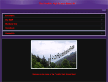 Tablet Screenshot of franklinpantherband.com